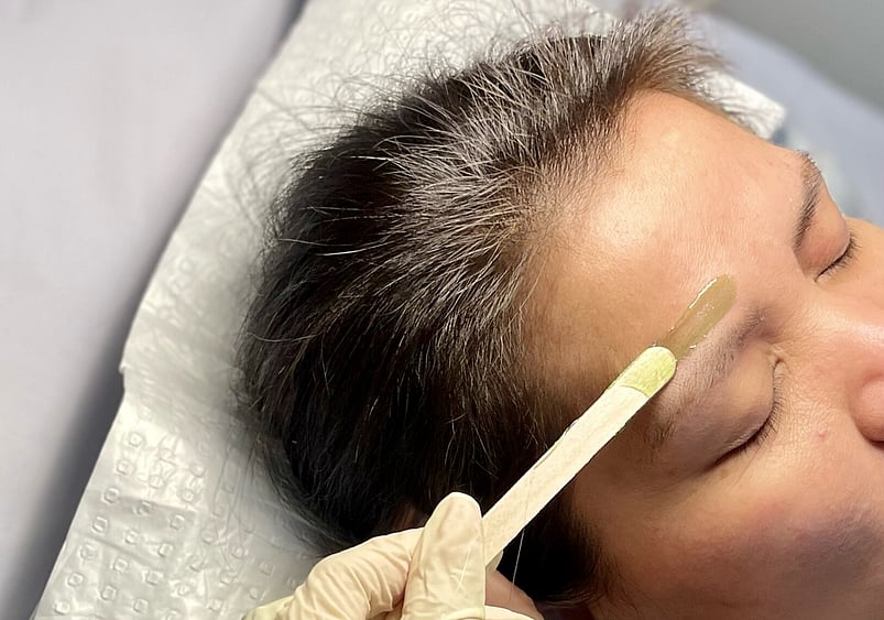 Image of eyebrow waxing at Princess Nails Spa and Beauty