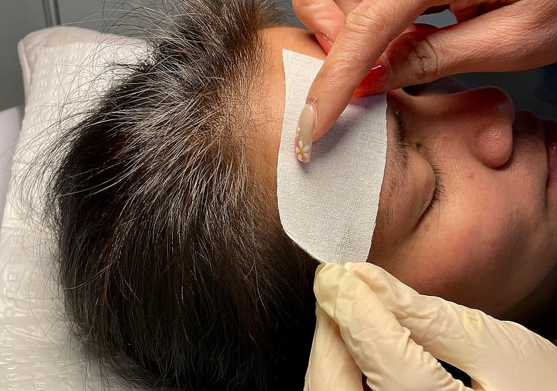 Image of eyebrow waxing at Princess Nails Spa and Beauty