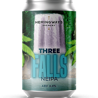 Hemingway's Brewery Three Falls New England IPA Craft Beer