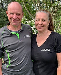 Paul & Jocelyn - Site Manager & Catering team LeaderWe have been part of the team at Teapot Valley for over 30 years.  We have three wonderful daughters, a dog (Gypsy) and a cat.  Outside of camp Jocelyn enjoys playing Pickle Ball, Badminton and bike riding.  Paul spends his spare time biking, kayaking and is a member of the Brightwater Volunteer Fire Brigade.