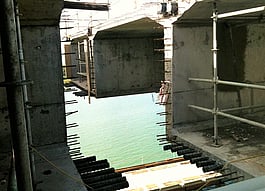 PTG grouting under construction