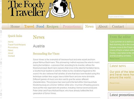 internet the foody traveller