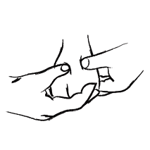 Feel one testicle at a time using both hands after a warm bath or shower