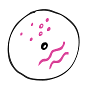 Look for changes in skin texture and appearance like puckers, dimples and pronounced veins