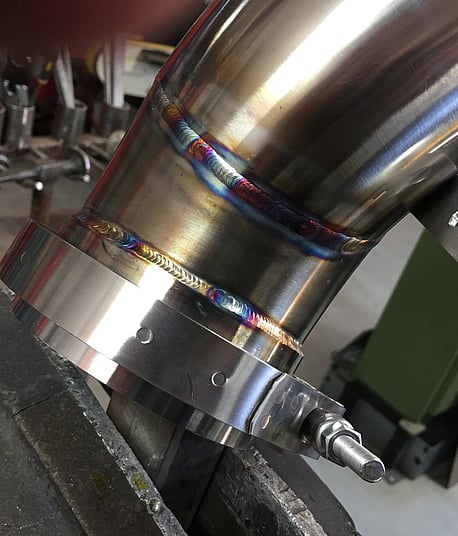 exhaust v band flange