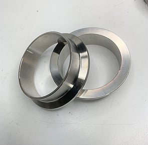 Flat vband flanges