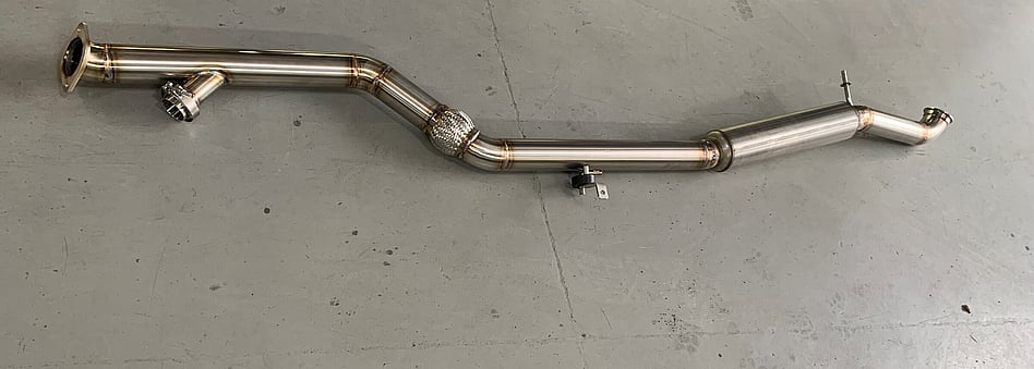 Stainless exhaust system purge welded