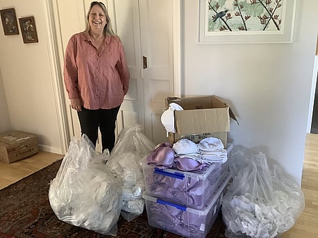 Thanks to Christine Sweeney of Essence Lingerie in Auckland for the donation of 650 new bras