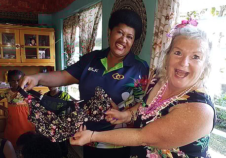 Kate Hargraves  in Fiji