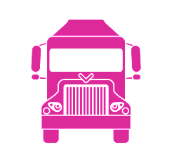 pink Truck Icon