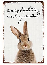 Wild Rabbit Sign - 30 x 20cm-PRICE $19.99- - - - - - - - - -ADD TO CART >