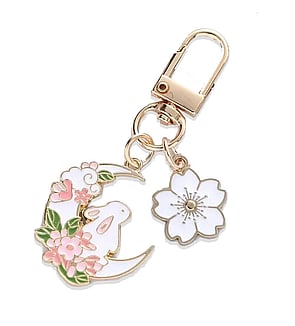 Rabbit on Moon Keyring - PRICE $9.99- - - - - - - - - -ADD TO CART >