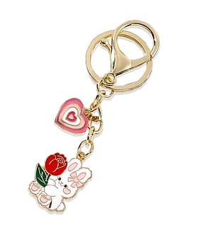 Bunny with Heart Keyring - PRICE $9.99- - - - - - - - - -ADD TO CART >