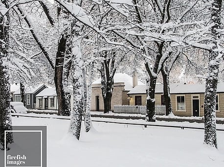 Arrowtown Winter Snow 16" x 20"