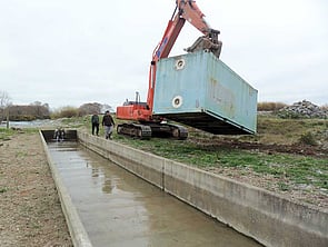 Container Delivered to Bell's Pond