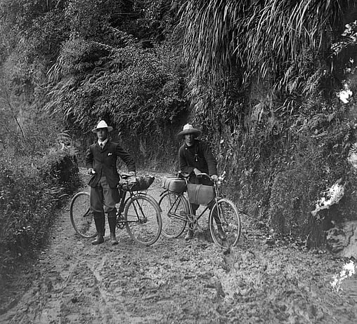Pipiriki - Raetihi Road, 1905, by Fred Brockett. Purchased 1957. Te Papa (B.008511)