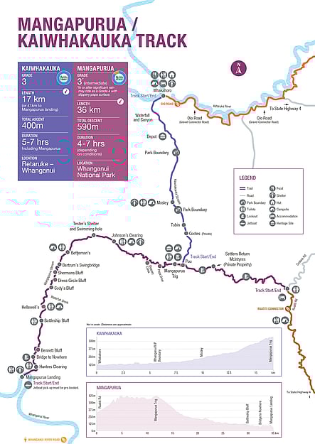 Mangapurua Trail Map | Mountains to Sea NZ