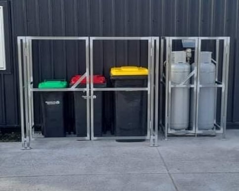 Steel Framework for Outdoor Gas Bottle and BinEnclosure