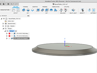 Kauri round table 3D design work