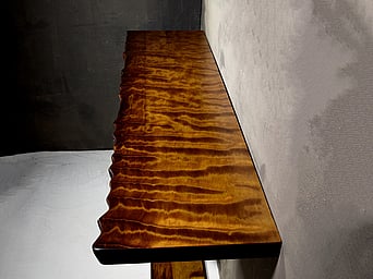 kauri fiddleback console table