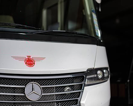 Campervan stored in PB Group vehicle storage