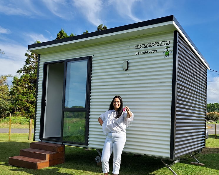 Large cabin or sleepout from Cool as Cabins Eastern Bay of Plenty