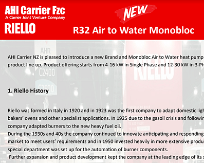 Riello - AHI Carrier Fzc