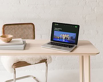 Modern website design for Woodcraft builders