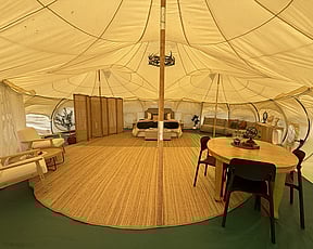 Beautifully styled interiors and cosy beds