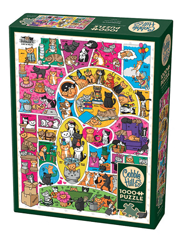 Cobble Hill 1000 Piece Jigsaw Puzzle Doodlecats