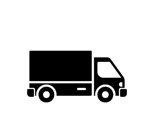 Vector image of a delivery truck