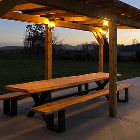 Four Leaf Furniture designed by Chris from Raglan Tiny Homes