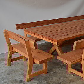 Four Leaf Furniture designed by Chris from Raglan Tiny Homes