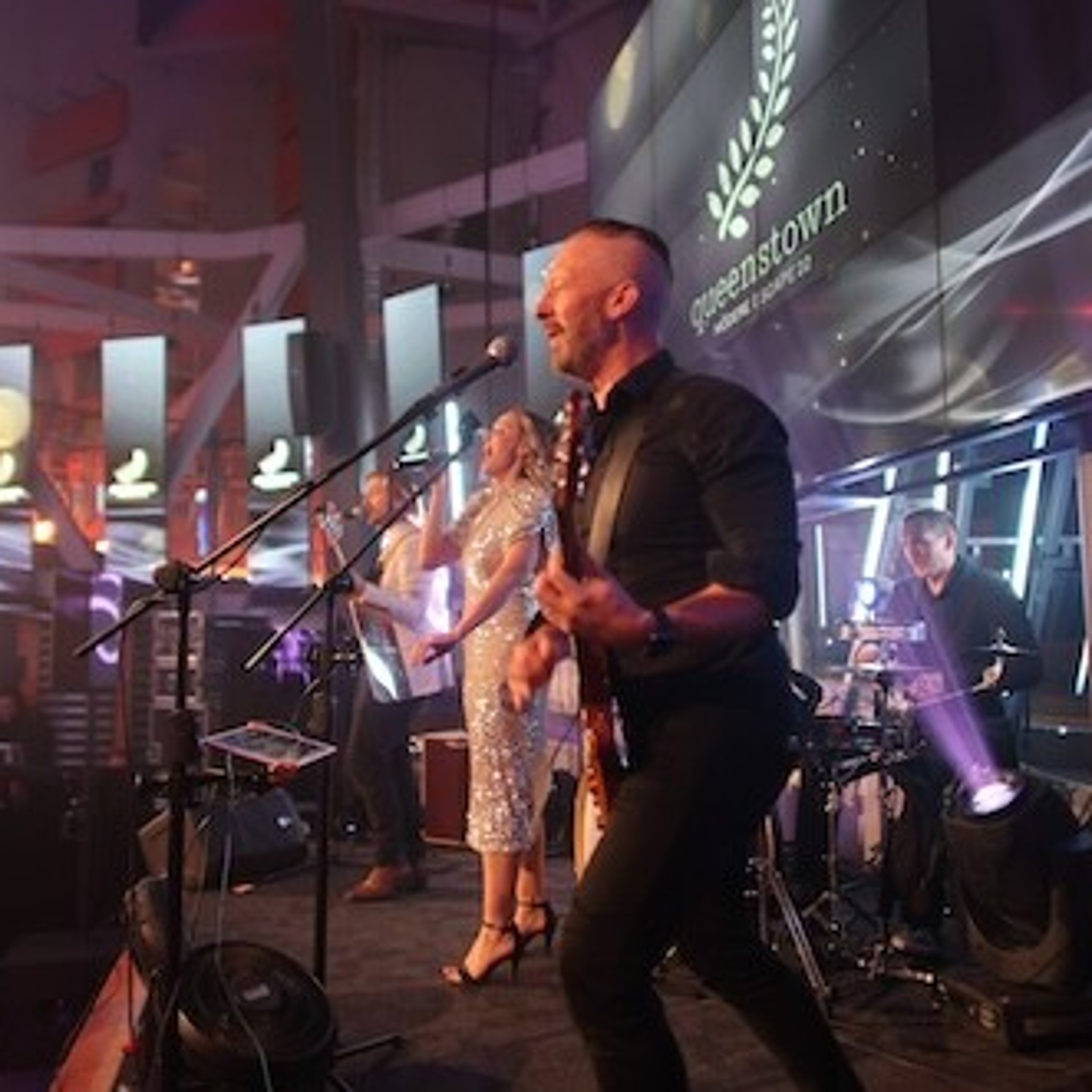 Musicians at an event planned and organised by Little Big Events.