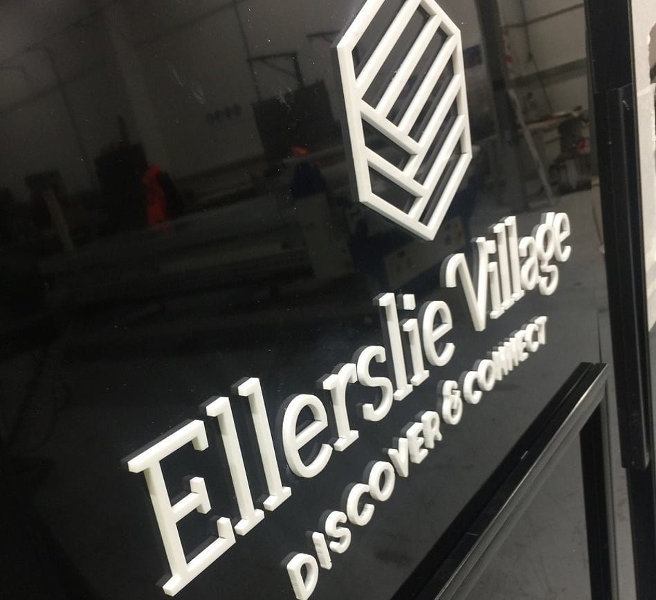 Town Signage currently being installed. Exciting!