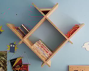 New Bookshelf only. Raw at moment $20, but we can paint for extra $7.50.