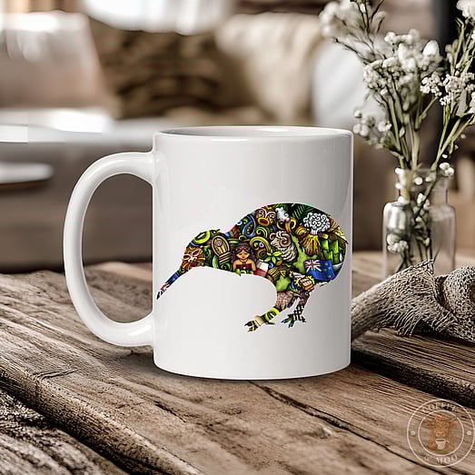 kiwiana NZ themed mugs from coffee and moo