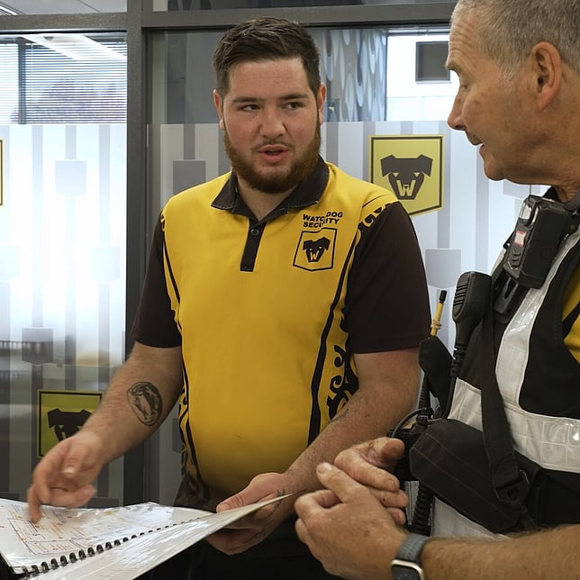 Watchdog Security Guards undergoing training at headquarters