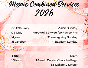 Mosaic-wide Combined Services for 2026
