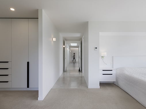 Bedroom and hallway of Meadowgreen house