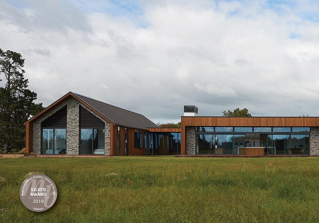 Exterior of Windmill house with Silver Award 2019