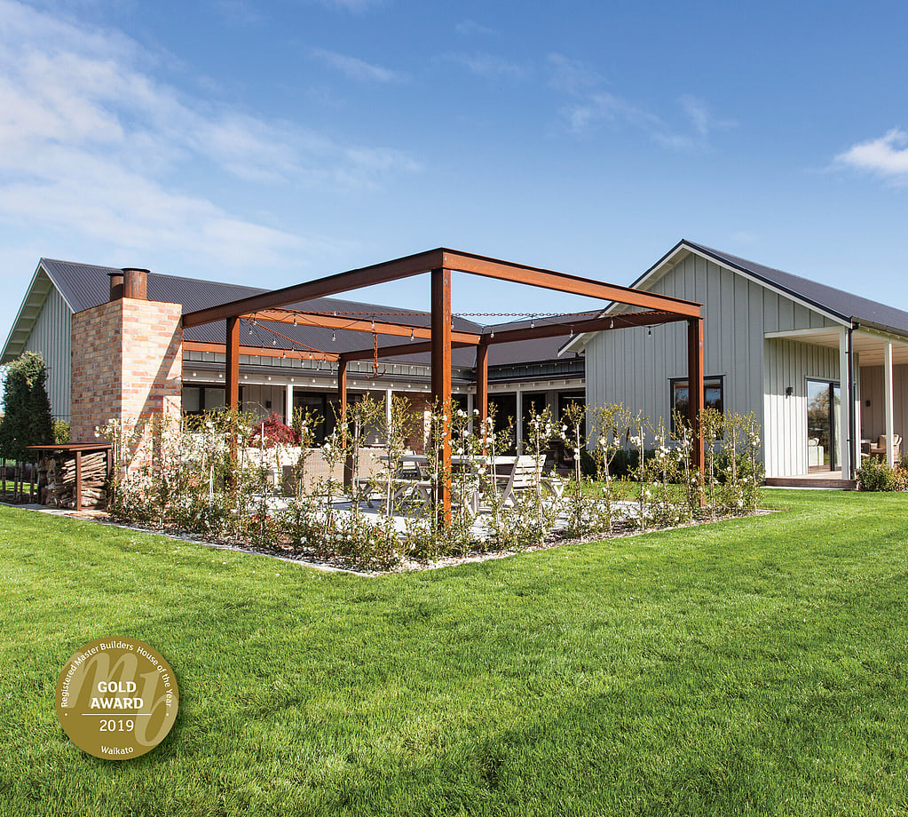 Exterior of Aspin House with Gold Award 2019