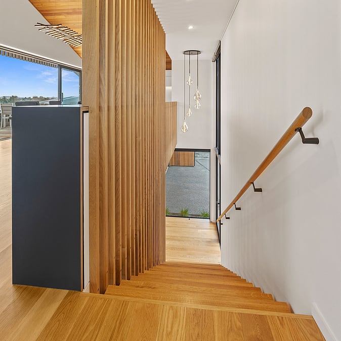 Interior of Totara house built by Karl Kampenhout 