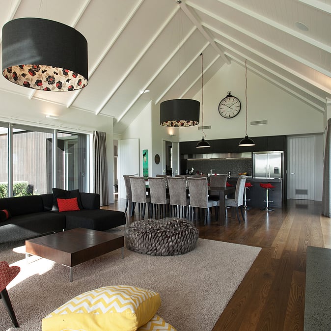 Interior of Robinson house built by Karl Kampenhout 