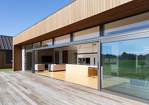 Indoor and outdoor flow of Windmill house