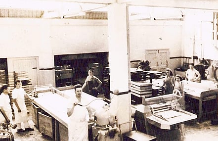 Phil Pollett from Pieline Systems original family bakery in the 1970s