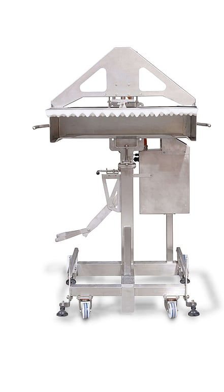 Pieline Systems pie making equipment - Semi Automatic Depanner - Front View