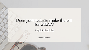 Does your website make the cut for 2026? A quick checklist