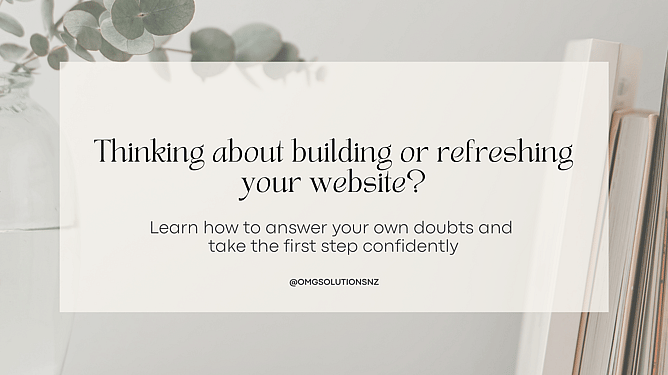 Building a website - OMG Solutions NZ