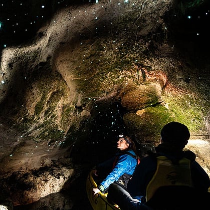 An image of the ‘Hobbiton cave’ you visited for size reference when telling your friends and whānau (family) how close you were able to get!